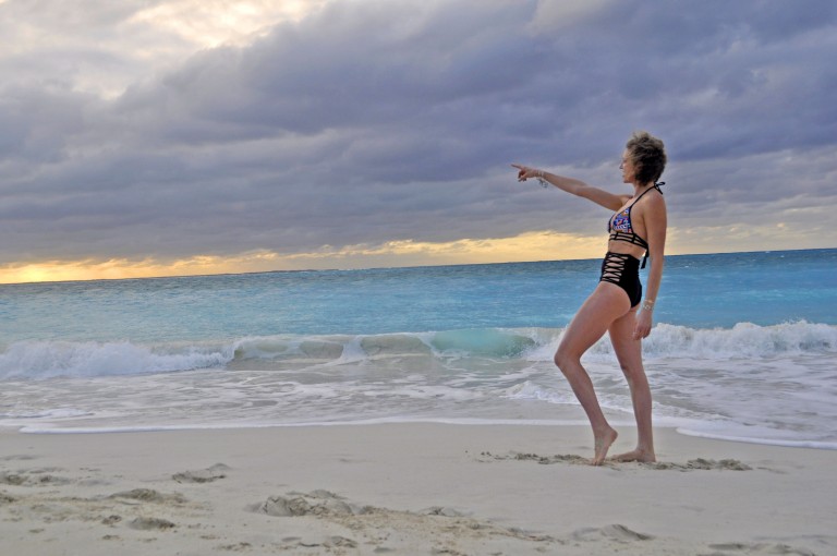 Justine on Gracebay beach