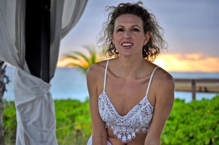Justine on Gracebay beach